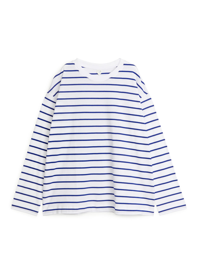 Oversized Pima Cotton T-shirt - Blue