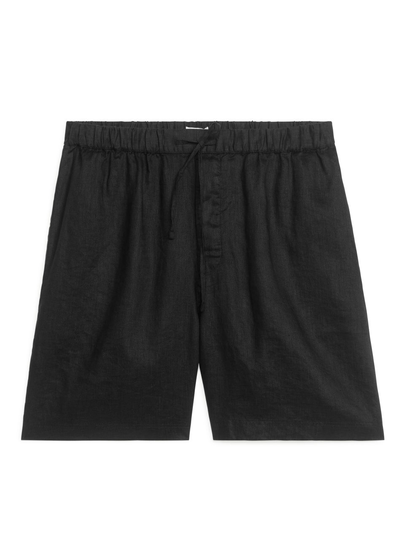 Linen Shorts - Black