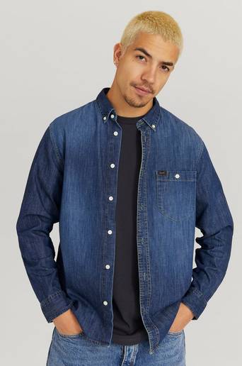 Lee Jeansskjorta Riveted Shirt Blå