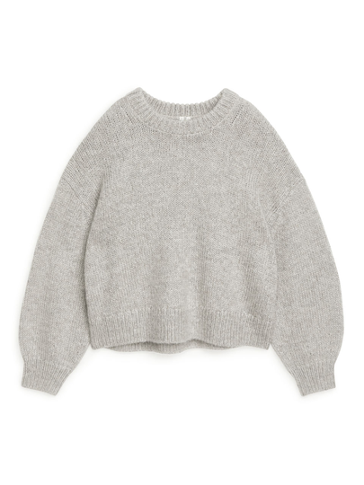 Mohair Blend Jumper - Grey