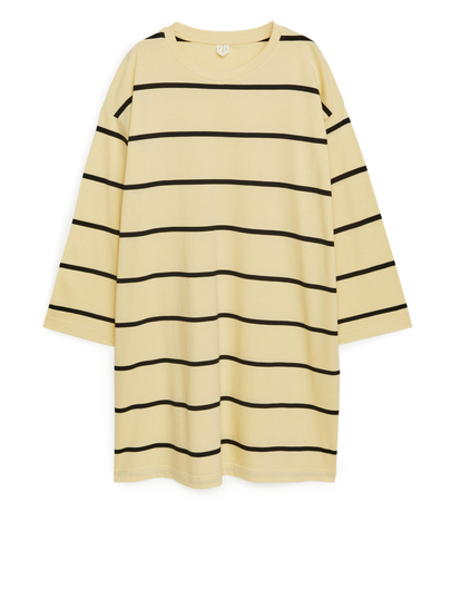 Pima Cotton Jersey Dress - Yellow