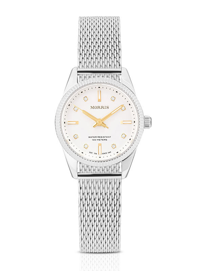 MORRIS Chloé Silver IPG-Mesh M0285 Damklocka
