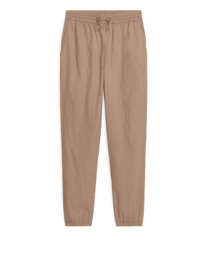 Paper Nylon Trousers - Beige