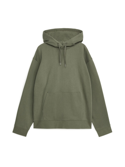 Relaxed Terry Hoodie - Green
