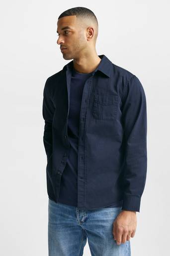 Nudie Jeans Skjorta John Every Day Shirt Blå