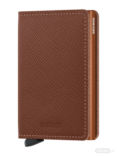 Plånbok SECRID Slimwallet Saffiano Caramel