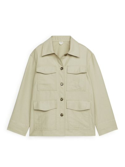 Cotton Hemp Overshirt - Yellow
