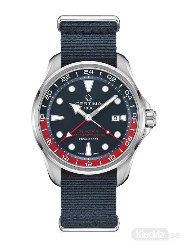 CERTINA DS Action GMT Powermatic 80 C032.429.18.041.00 - Herrklocka