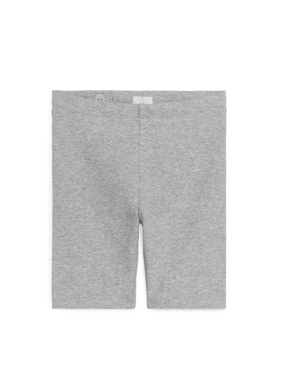 Rib Jersey Cycling Shorts - Grey