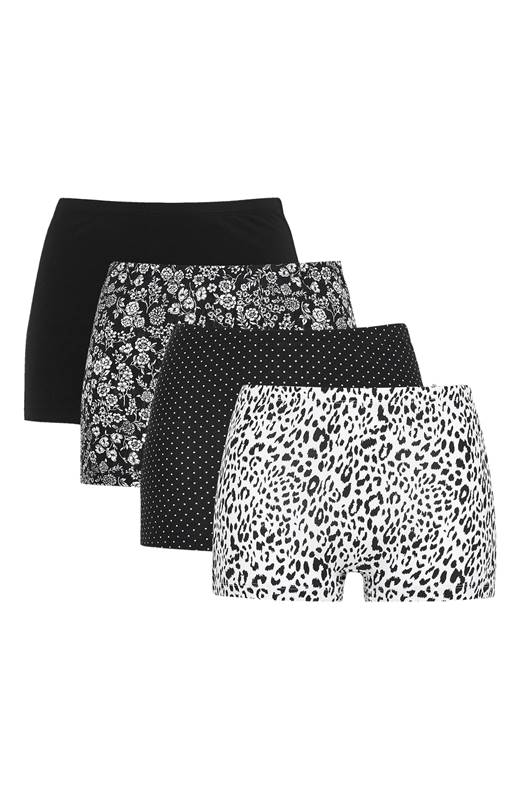 Cellbes Boxertrosa 4-Pack Svart Vit