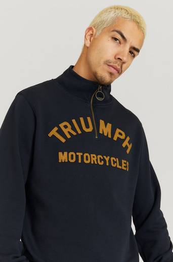 Triumph Sweatshirt Ribble Funnel Neck Svart