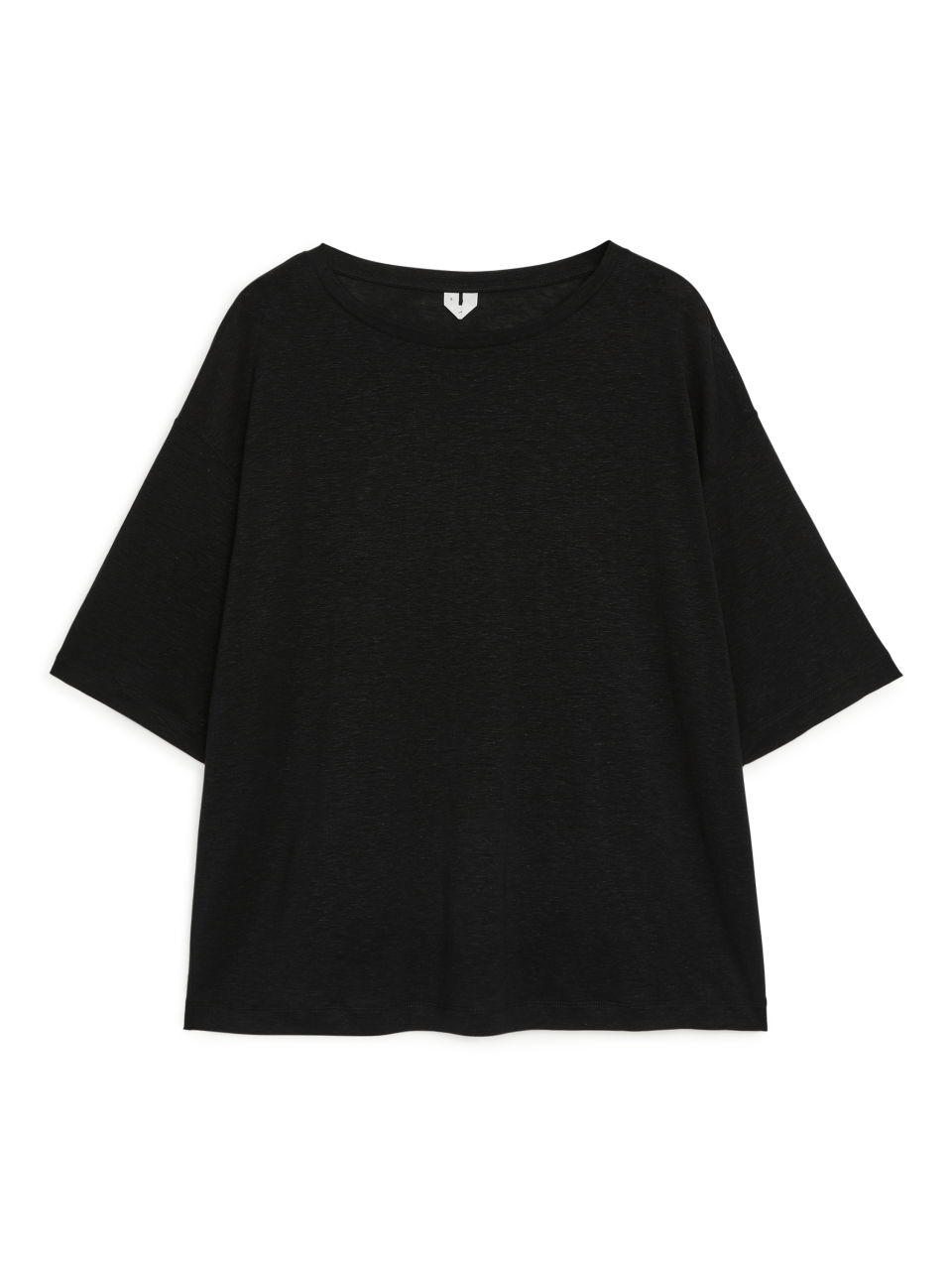 Lyocell-Linen T-shirt - Black