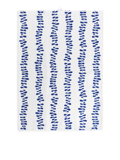 Printed Tea Towel - Blue