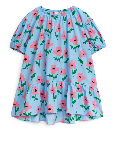 Print Dress - Blue