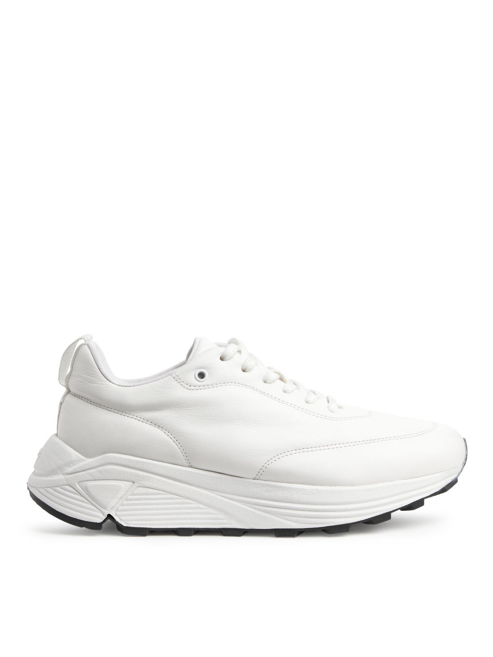 Quilted Leather Trainers - White