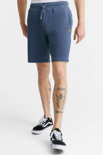 Lyle & Scott Shorts Pigment Dye Sweat Short Blå