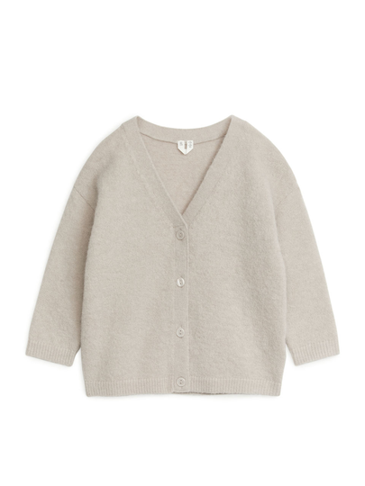 Alpaca Blend Cardigan - Beige