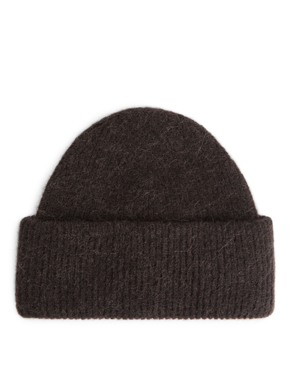 Alpaca Merino Beanie - Brown