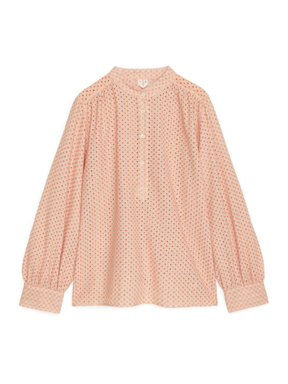 Embroidered Blouse - Orange