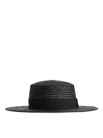 Straw Hat - Black