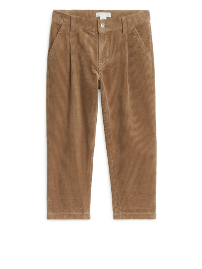 Corduroy Trousers - Beige