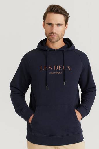 Les Deux Hoodie Amalfi Hoodie Blå