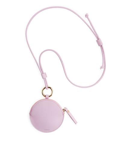 Leather Coin Pouch - Pink