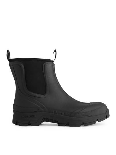 ARKET and TRETORN Women's Rubber Chelsea Boots - Black