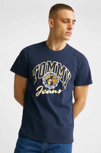 Tommy Hilfiger T-Shirt TJM Bold College Graphic Tee Blå