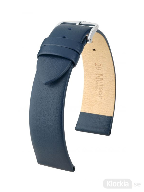 Klockarmband Hirsch Toronto 10mm Medium Blå/Silver 03702180-2-10