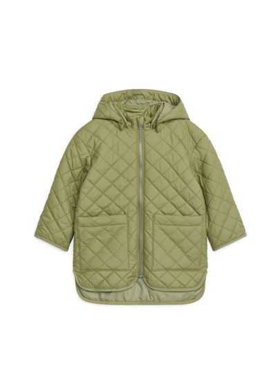 Water-Repellent Quilt Jacket - Green