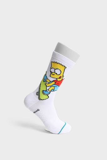 Stance Strumpor Bart Simpson Vit