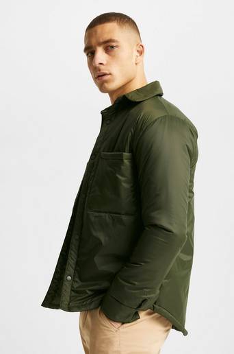 Studio Total Overshirt Recycled Padded Overshirt Grön