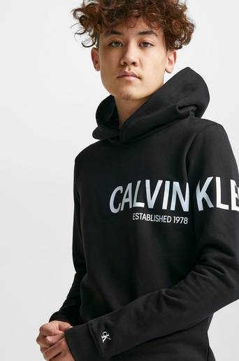 Calvin Klein Huvtröja Inst Hero Logo Hoodie Svart