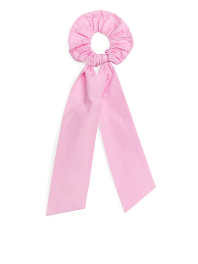 Bow Scrunchie - Pink