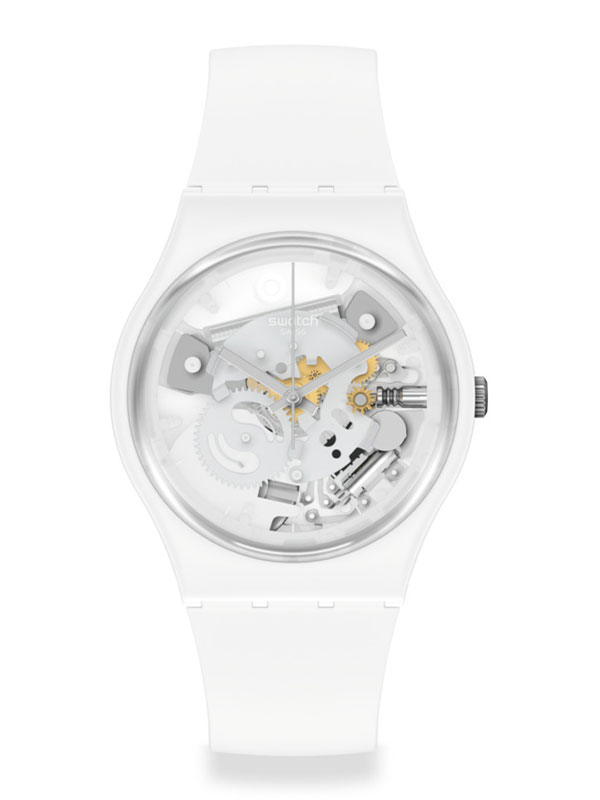 SWATCH Spot Time White SO31W102 Damklocka