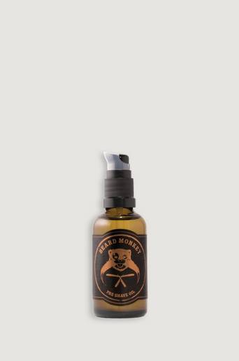 Beard Monkey Pre - Shaveoil Grå