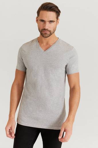 Bread & Boxers T-shirt V-neck Tee Grå
